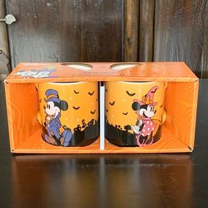 NIB - Disney Mickey & Minnie Mouse Halloween 14oz Ceramic Mug Set